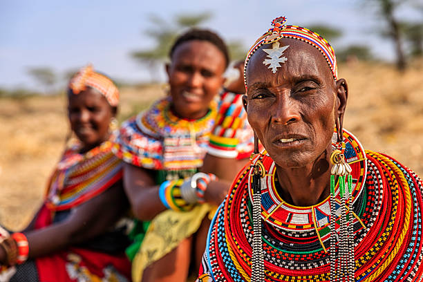 Maasai People in their community