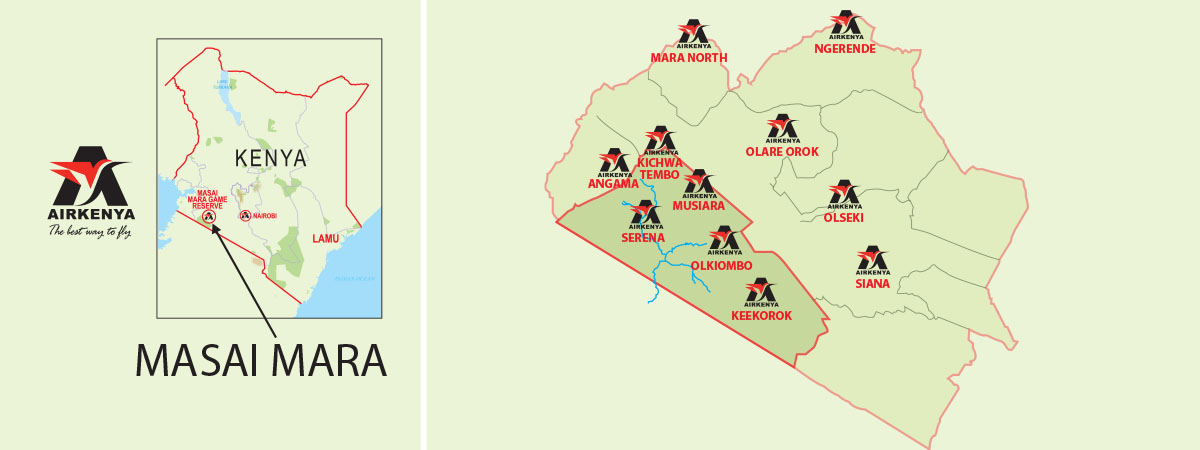 Masai Mara Airstrips Map