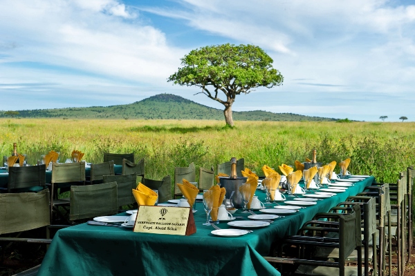 Bush meal in the Serengeti