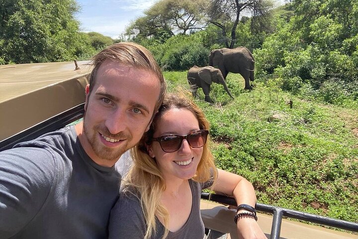  Couple on a Tanzania honeymoon safari