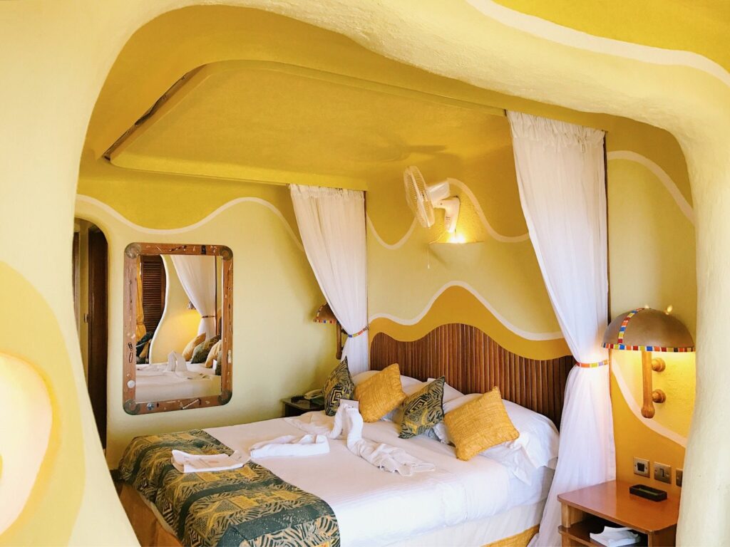 Mara Serena safari lodge room interior in Masai Mara
